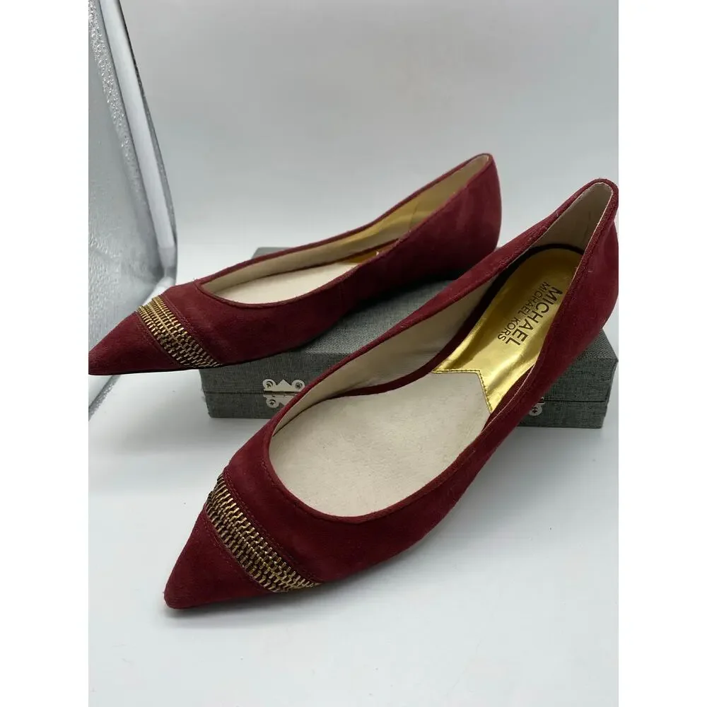 Michael Kors Women's Haya‎ Flat Cinnabar Size 6.5